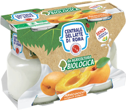 Yogurt intero bio albicocca Centrale Del Latte Di Roma