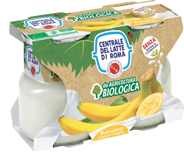 Yogurt intero bio banana Centrale Del Latte Di Roma
